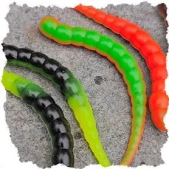 Curly Viper UL Forellen Gummiköder Starter-Set mit Rotationshaken Zite Fishing - Lebensechte Schlängelbewegung