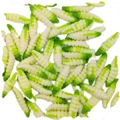 Attracta Larv Schock Mix Knoblauch Aroma Floating 3,5 cm 8 St. Larven Imitat Gummi - Schnelle Reaktion der Fische