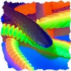 Zite Fishing Twerky Tailer Shiny Mix Käse 7 cm 8 STK 3in1 Gummiköder Forelle - Zuverlässigkeit aus deutscher Fertigung