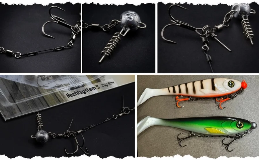 Zite Fishing Drillings-System Set S 9cm 5-20 g Gummifische 15-20 cm Hecht-Angeln - Unsere Gummifisch-Systeme im Outdoor-Einsatz