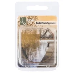 Zite Fishing Köderfisch System S, M & L - Stinger Raubfisch Hechtmontage - 7x7 Stahlvorfach - Fertigsystem - Anpassungsfähige Köderfisch-Montage