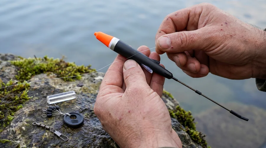Zite Fishing Schlepp-Posen Set Slim 3g – Forellen-Pose Durchlauf mit Ghost-Sinker - Profi-Tackle für Forellenseen