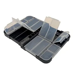 Zite Fishing Pocket Sorting Box Set 13,2 x 9,7 x 3,4 cm 3 STK je 16 Fächern einzeln verschließbar - Sicher verschließbare Innenfächer