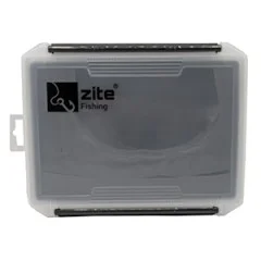 Zite Fishing Tackle Box 25,5 x 19,5 x 3,5 cm 3 Boxen im Set mit Durchgehender EVA-Schaum-Einlage Geschlitzt - Transparente Boxen für schnellen Zugriff