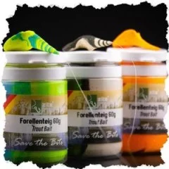 Zite Fishing Forellenteig Turbo 60 g Trout Bait Forellenpaste mit Knoblaucharoma - Farbkontrast für maximale Sichtbarkeit