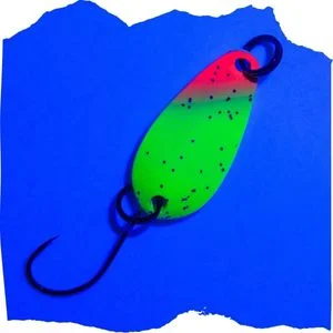 The Troutforce Spoon ZAP! 1,7 g – Glitza Starflare – UV-aktiver UL Spoon für Forellen Zite Fishing  - UV-Aktivität