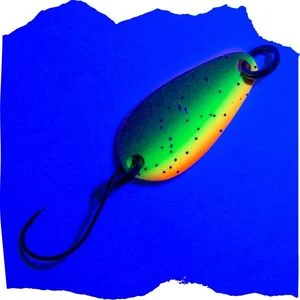 The Troutforce Spoon ZAP! 1,7 g – Flossefix – UV-aktiver UL Forellenköder Zite Fishing - UV-Aktivität