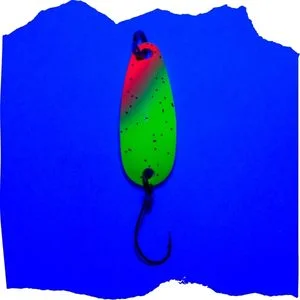 The Troutforce Spoon BAMF! 2,3 g – Glitza Starflare – UV-aktiver Forellenspoon Zite Fishing - UV-Aktivität