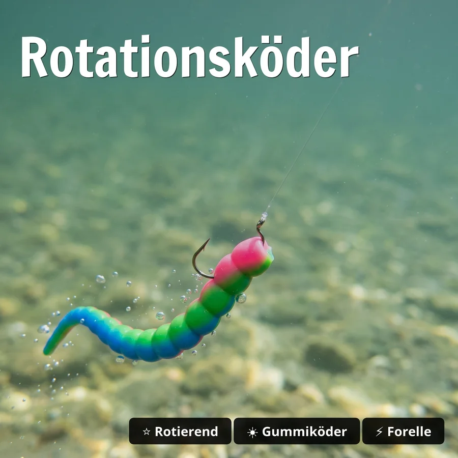 Zite Fishing Curly Viper Ghost Knoblauch 6,5 cm Rotationsköder für Forelle 8 Stück - Rotationsköder