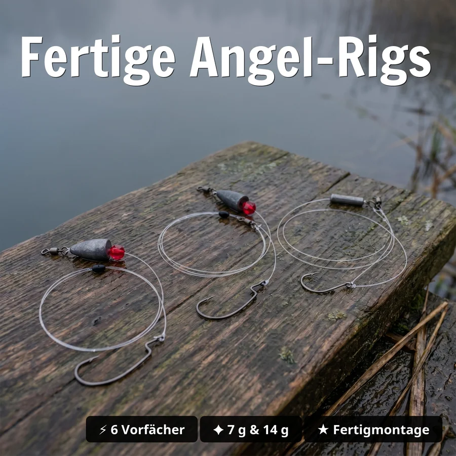 Zite Fishing Inzite Braw Starterbox – 30 Gummiköder 10,5 cm + 6 Fertigvorfächer für Barsch & Zander - Fertige Angel-Rigs