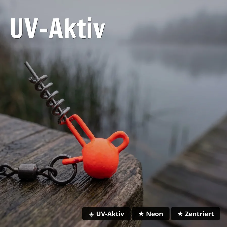 Zite Fishing Hecht-System Single Hook UV-Aktiv 10g - ideal für Hechtköder 12-15 cm - UV-Aktiv