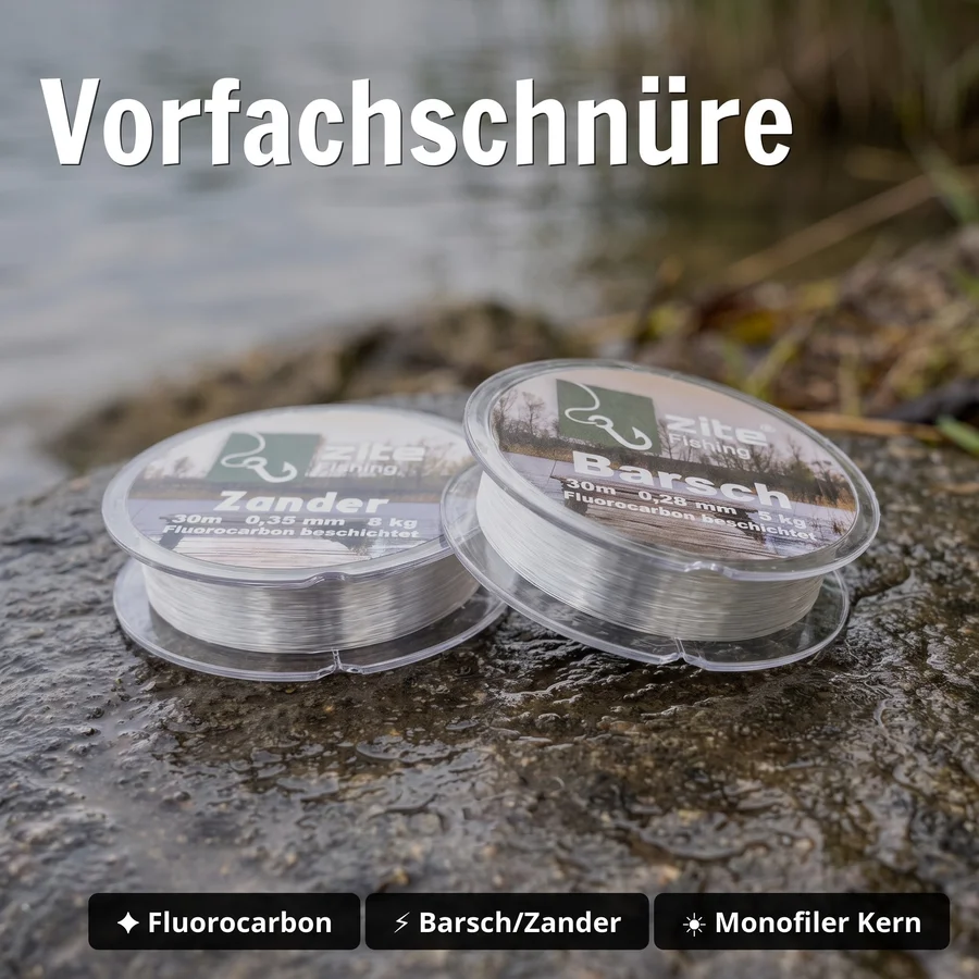 Jika Rig Bundle mit Off-Set Haken sowie Tungsten Jika Gewichten, Snaps, Sprengringen & Schnüren für Barsch & Zander Ange - Vorfachschnüre