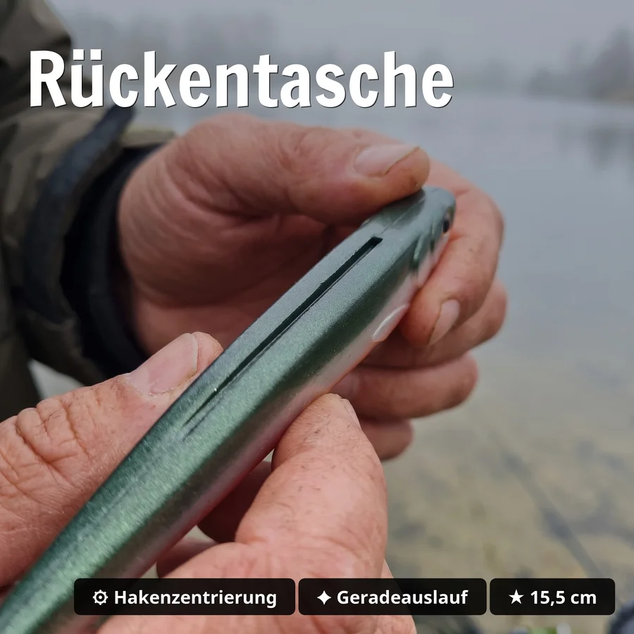 Zite Fishing Inzite Shad Crystal Flame 15,5 cm Gummifisch Hecht Zander 4 Stück - Rückentasche