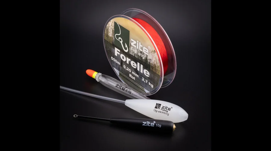 Zite Fishing Forellenschnur monofil rot | 550 m | 0,18 mm | 1,8 kg Tragkraft | Nylon-Monoschnur für Forellenteich - Sichtbare Präzision am Teich