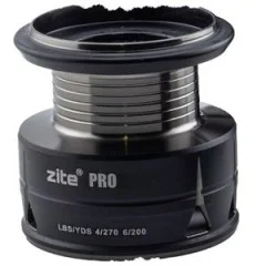 Zite Fishing Spinning Reel Pro 2000 Spinnrolle mit Frontbremse 8+1 2 Aluminiumspulen für Spinnfischen - Robuste Aluminiumspule für Flexibilität am Wasser