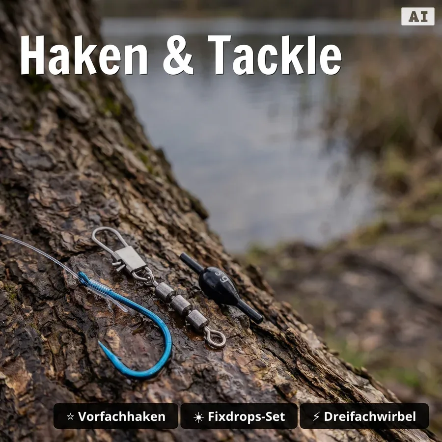 Zite Fishing XXL Fixdrops Forellen Angelset Komplett – 2x Rute 3,30m + 2x Rolle 3000 + 4x Schnur & Starterset GRATIS - Haken & Tackle