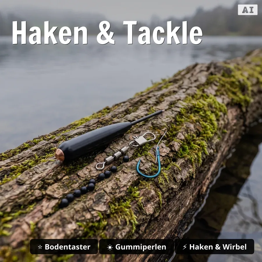 Zite Fishing XXL Grundmontagen Forellen Angelset Komplett – 3x Rute, 3x Rolle, 6x Schnur + Zubehör GRATIS - Haken & Tackle