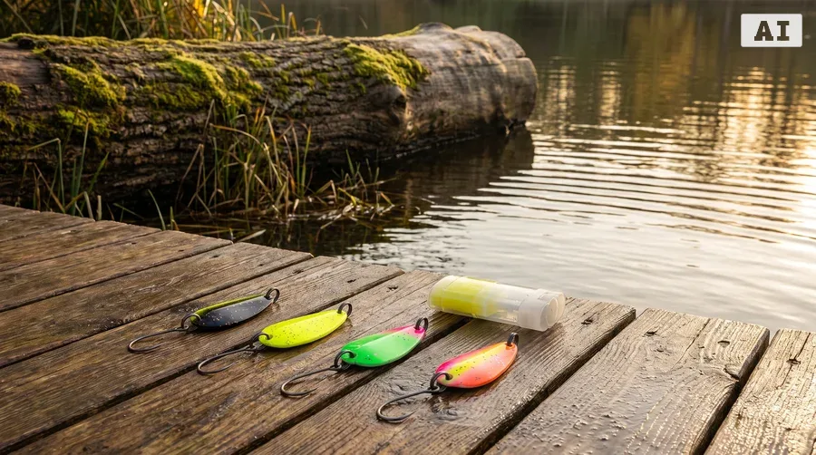 Zite Fishing Troutforce Spoon Starterset – Forellen-Spoons ZAP! BAMF! KAPOW! + Flave Boost Stick Käse GRATIS - Flexibel an jedem Forellensee
