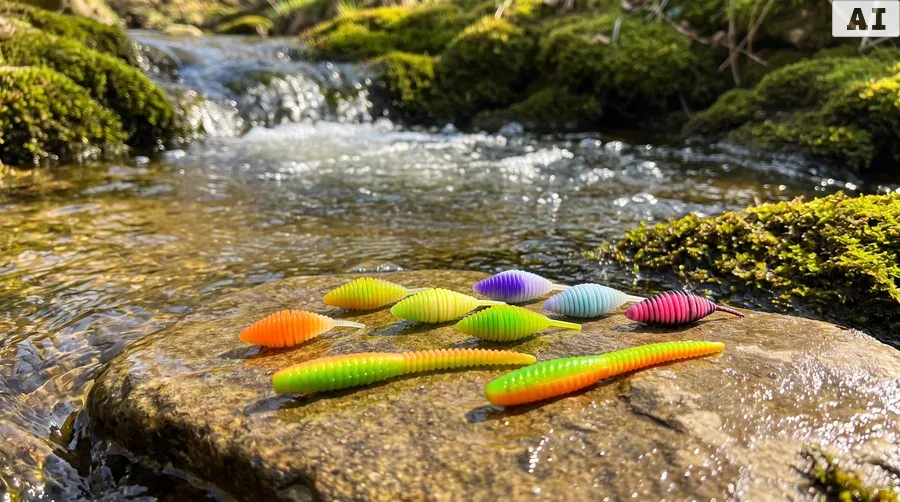 Zite Fishing Forellenköder Mix M – 7 Gummiköder-Sets für Forelle | Käse & Knoblauch | UL, Sbirolino, Dropshot - Vom Bach bis zum See