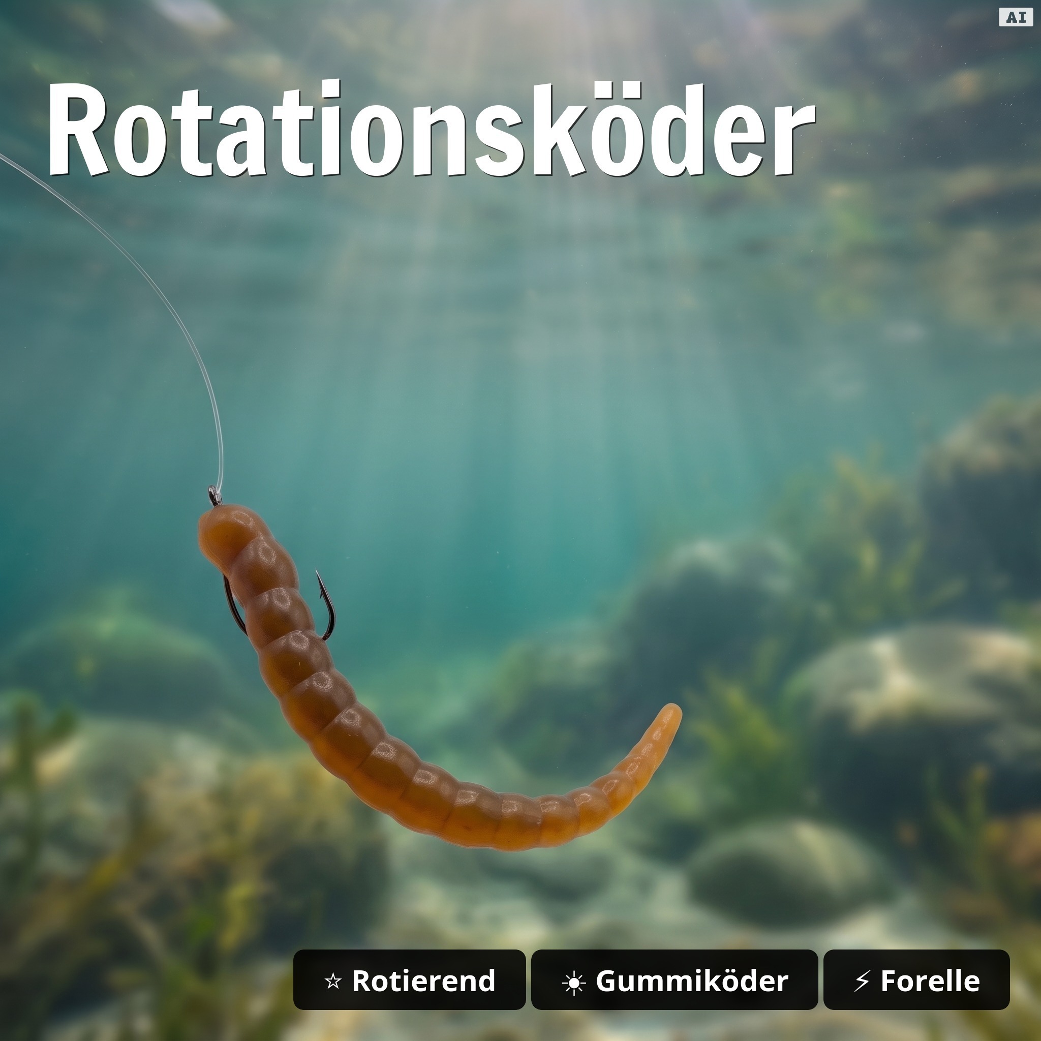 Curly Viper Caramel Pumpkin 6,5 cm – Forellenköder Limited Edition, Dose mit 8+4 Stück GRATIS - Rotationsköder