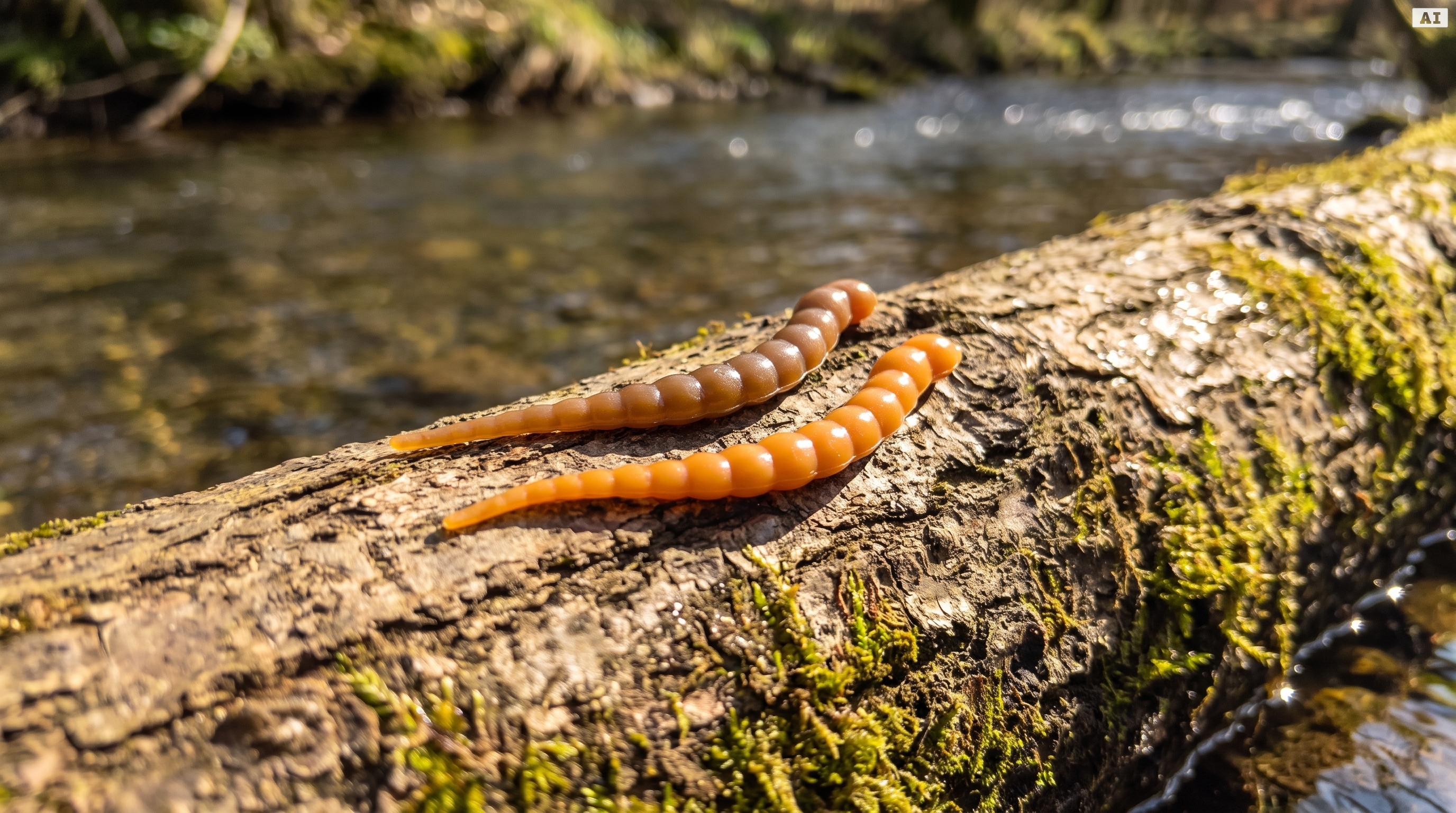 Curly Viper Caramel Pumpkin 6,5 cm – Forellenköder Limited Edition, Dose mit 8+4 Stück GRATIS - Forellen-Magnet für UL-Tackle
