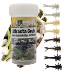 Attracta Grub Natur Mix Knoblauch Forellenköder 5 cm Larvenimitat 8 Stück