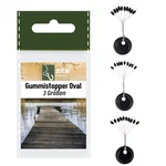 Gummistopper Schnurstopper Oval in 3 Gr. S,M & L Zite Fishing