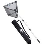 Kescher Gummiert 2,10m – 3-Teilig Teleskop mit gummiertem Netz & Maßband-Tasche Zite Fishing 