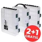 Zite Fishing Köderbox-2+1-Set - 3 Köderboxen mit Tragegriff 20x15,5x4,5cm