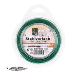 7x7 Edelstahl Angelvorfach 10m 9kg mit Klemmhülsen Zite Fishing