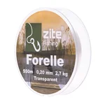 Forellenschnur Monofil 0,20mm 550m Transparent Spule Zite Fishing