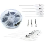 Sbirolino Posen Schwimmend + Halbsinkend 5-25g Set mit Dreifachwirbel Sortiment Zite Fishing