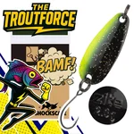 The Troutforce Spoon BAMF! 2,3 g – Shockscale – UV-aktiver Forellenblinker Zite Fishing