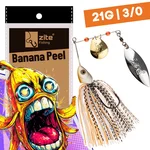 Inzite Rotator Spinnerbaits 21g – Haken 3/0 – Banana Peel – mit Doppelspinnerblatt & Fransen