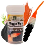 Wiggle Worm Turbo Knoblauch 5,5 cm – Forellen Gummiköder mit Duftaroma, 10 Stück