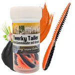 Twerky Tailer Turbo Knoblauch 7 cm – 8 Stück Forellen-Gummiköder mit Aroma, Made in Germany