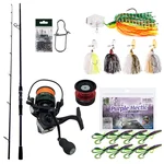 Zite Fishing Inzite Base Stick Starter-Set Hecht Spinning Reel Base 4000 bespult, Bladed Jigs & mehr