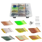 Zite Fishing Inzite Pershad Box - 40 Gummiköder mit Jigköpfen & Snaps für Barsch & Zander