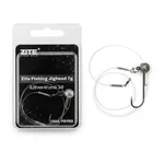 Zite Fishing Jigkopf Ready Rig 7 g – Fluorocarbon-Vorfach 0,28 mm, 40 cm, Gr. 3/0 Jighaken Barsch & Zander