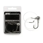 Zite Fishing Jigkopf Ready Rig 15 g Gr. 5/0 – Fertigmontage mit Fluorocarbon-Vorfach 0,35 mm 40 cm für Hecht & Zander