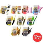 Zite Fishing Forellenköder Mix L – 9 Gummiköder-Sets für Forelle | Käse & Knoblauch | UL, Sbirolino, Dropshot